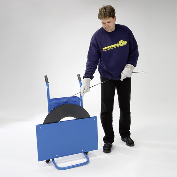 Stahlbandabroller