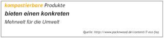 Kompostierbare Produkte bieten einen konkreten Mehrwert für die Umwelt