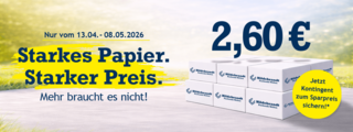 Kopierpapier zum Sparpreis – Aktion gültig bis zum 08. Mai 2026 