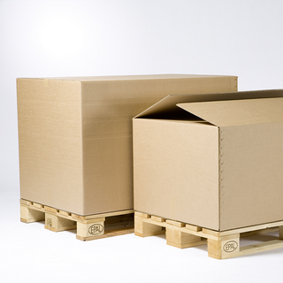 Wellpappe Container der braune Riese