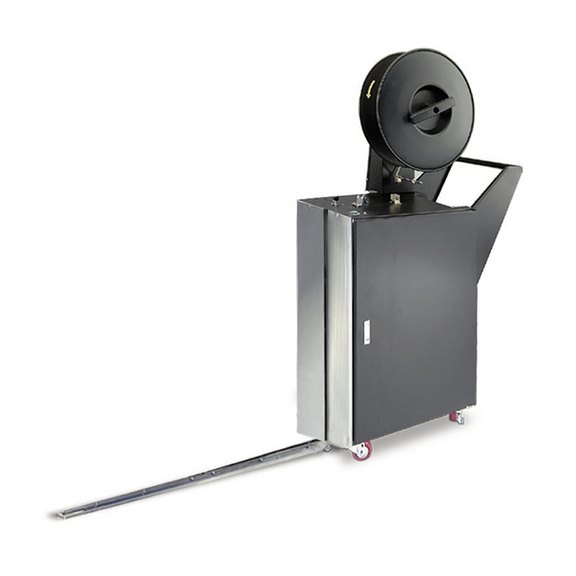 Halbautomatische Palettenumreifungsmaschine
