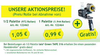 Aktionsangebote laio® Green TAPE 316 Aktionsangebote laio® Green TAPE 316