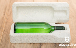 Mit Myco Foam lassen sich z. B. Formteile für den Flaschenversand herstellen © Ecovative