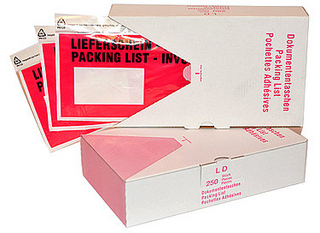 Begleitpapiertaschen sind im Spendekarton à 250 Stk. erhältlich Begleitpapiertaschen sind im Spendekarton à 250 Stk. erhältlich