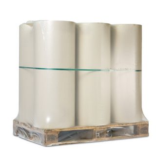 Nach dem Schrumpfen bietet die Schrumpfhaube der Ware sicheren Schutz.