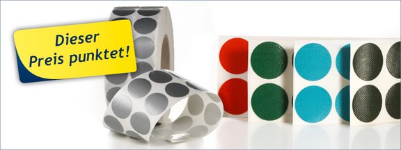 Gewebeklebepunkte – ab 7,60 €/1.000 Stück!  