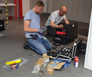 Vorbereitungen für den Umbau werden getroffen