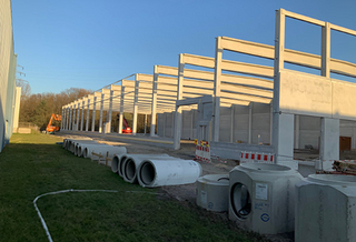 Hildebrandt Baustelle Bergkamen Seitenansicht Hildebrandt Baustelle Bergkamen Seitenansicht