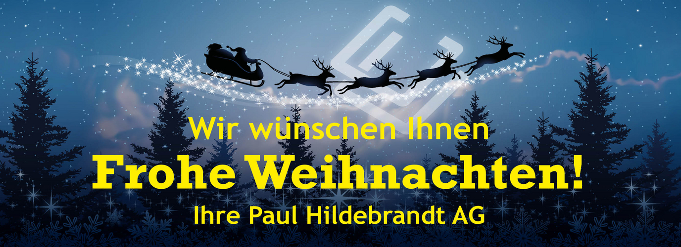 Paul Hildebrandt AG wünscht frohe Weihnachten