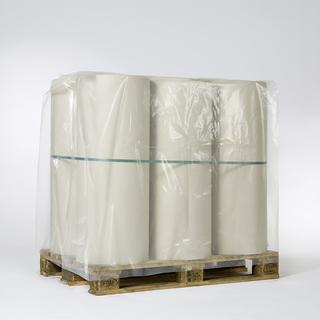 Palettenhauben/Schrumpfhauben vor dem Schrumpfen