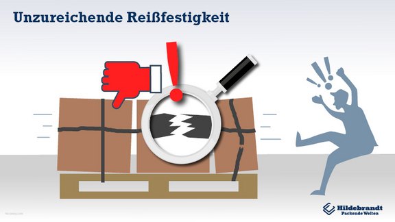 Unzureichende oder überdimensionierte Reißfestigkeit