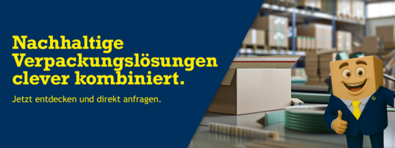 Nachhaltige Verpackungslösungen clever kombiniert.  