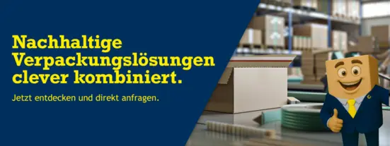 Nachhaltige Verpackungslösungen clever kombiniert.