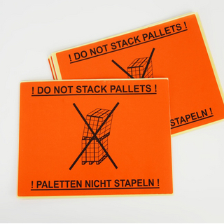 Haftetiketten, Symbol + Palette nicht stapeln!, orange