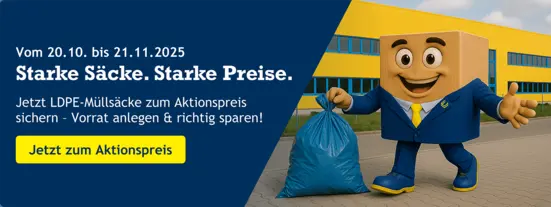 Jetzt LDPE-Müllsäcke zum Aktionspreis sichern!