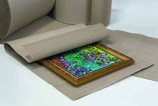 Rollenwellpappe in Anwendung Rollenwellpappe in Anwendung