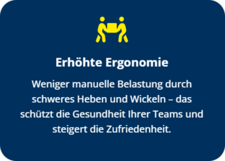 Erhöhte Ergonomie