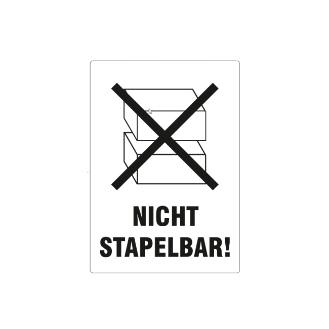 Haftetiketten, Symbol Symbol Abbildung: Vor Hitze schützen, weiß