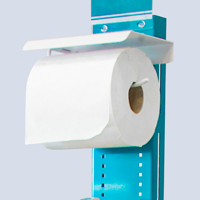 Hygienesäule laio® CLEAN mit Papierrollenhalterung