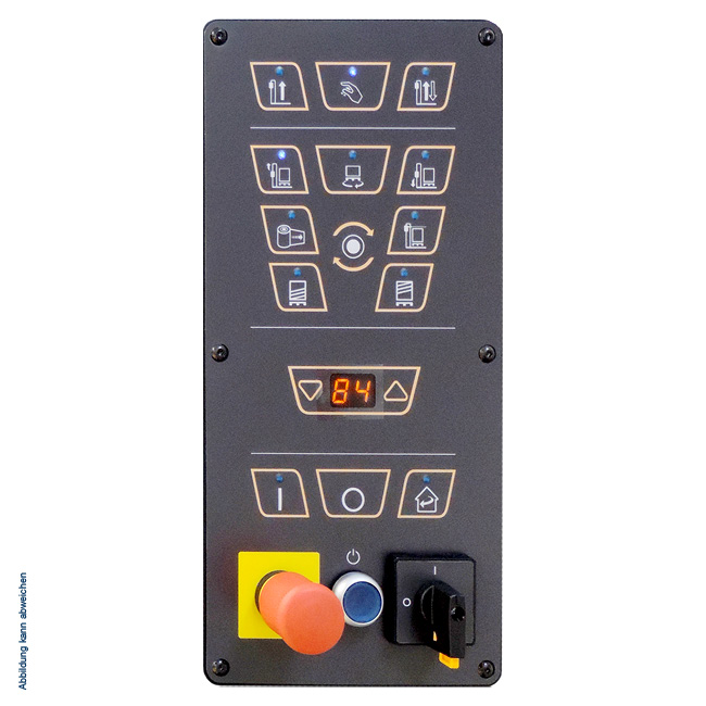 Stretchwickler OneWrap halbautomatische Stretchwickelmaschine - neue Schalttafel ist in 4 Hauptbreiche unterteilt