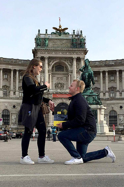 Janina Bier und Björn Müller-Thurau, Hofburg in Wien Janina Bier und Björn Müller-Thurau, Hofburg in Wien