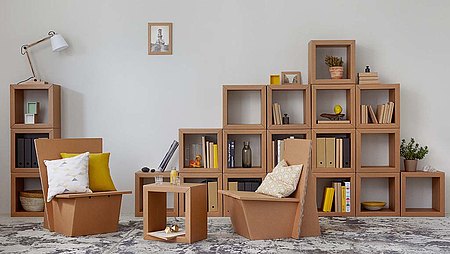 Möbel aus Wellpappe © Stange Design Möbel aus Wellpappe © Stange Design