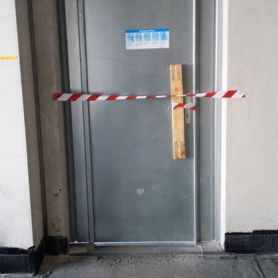 Baufortschritt Bergkamen Durchgangstür