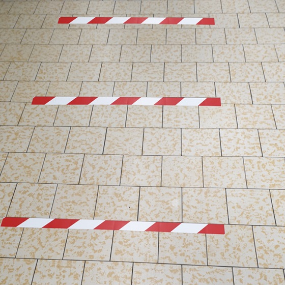 Abstandsmarkierung, z.B. für Social Distancing