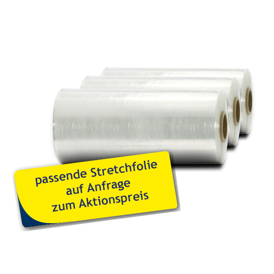 Automatenstretchfolie in verschiedenen Stärken Automatenstretchfolie in verschiedenen Stärken