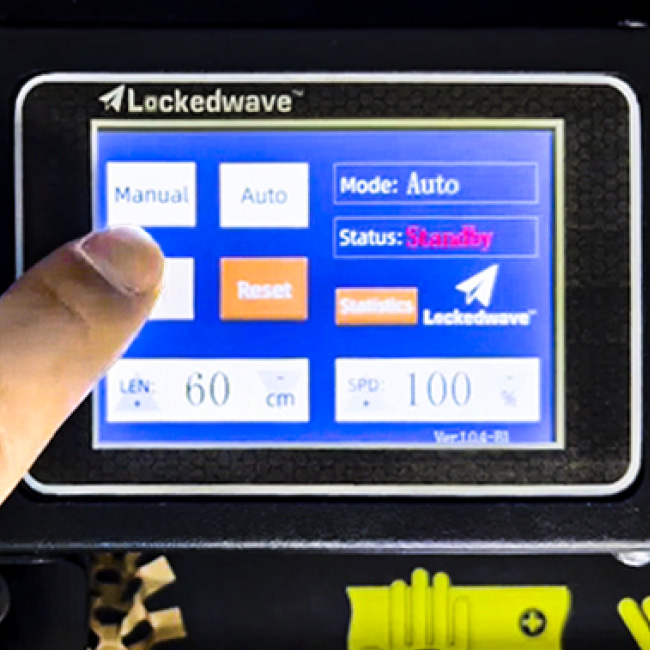 LockedWave-HA automatisches Wrap-Papierspendegerät Display