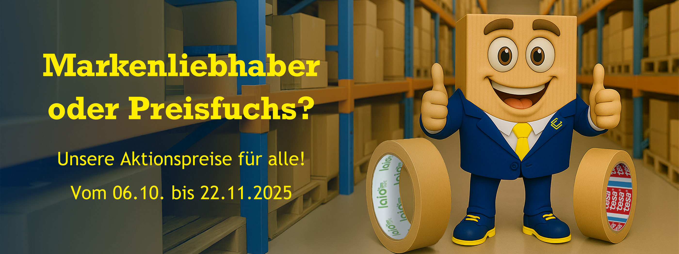 Papierklebeband: Markenliebhaber oder Preisfuchs?